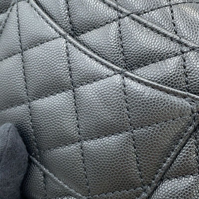 シャネル ハンドバッグ ココマーク マトラッセ ココハンドル XXS キャビアスキン AS2215 CHANEL 2way 黒