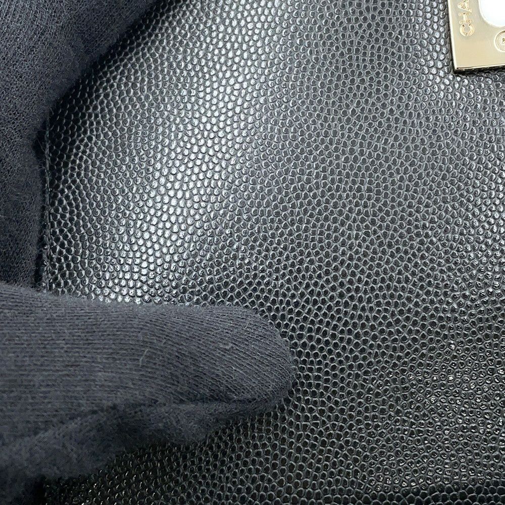 シャネル ハンドバッグ ココマーク マトラッセ ココハンドル XXS キャビアスキン AS2215 CHANEL 2way 黒