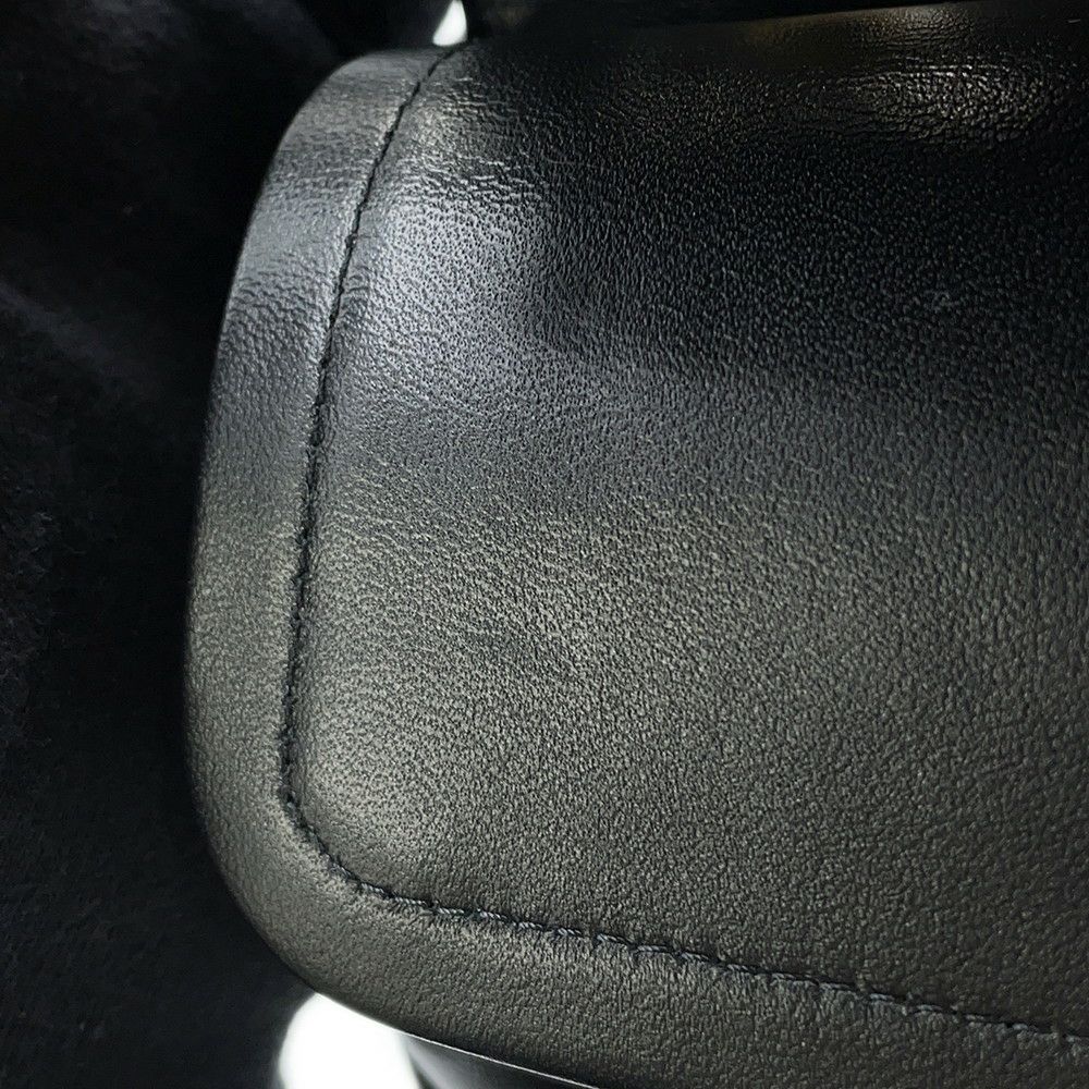 シャネル チェーンショルダーバッグ マトラッセ25 ココマーク ダブルチェーン ラムスキン A01112 CHANEL 黒