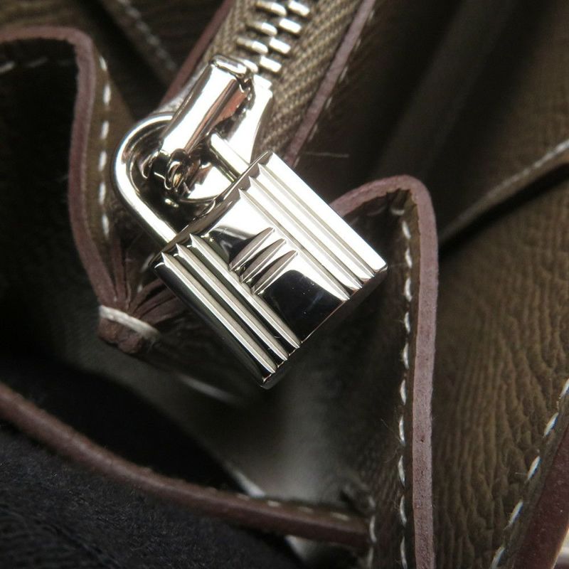 エルメス ケリーウォレット ロング トゥーゴー エトゥープ/シルバー金具 エプソン K刻印 財布