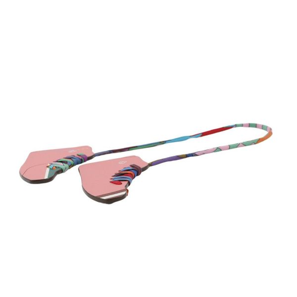 エルメス キーホルダー プティアッシュ スニーカー ピンク/グリーン/マルチカラー スイフト/シェブルミゾル/シルク HERMES チャーム