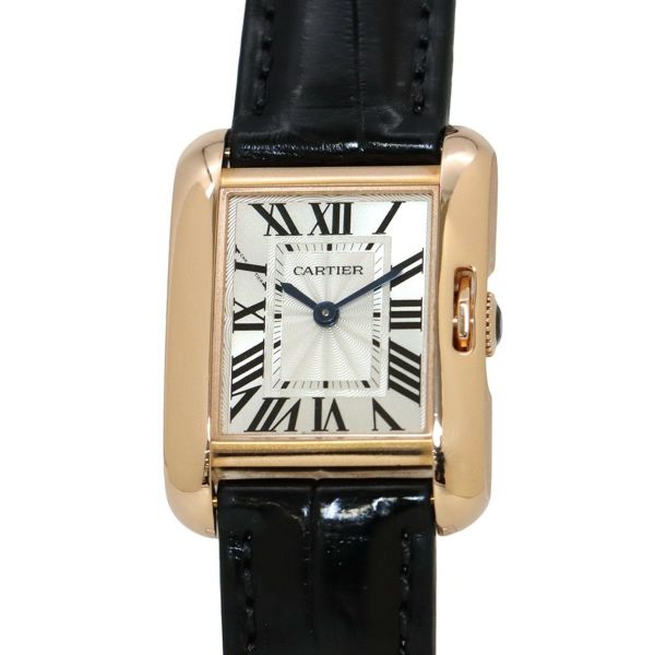 カルティエ タンクアングレーズ SM W5310027 Cartier 腕時計 シルバー文字盤 クォーツ