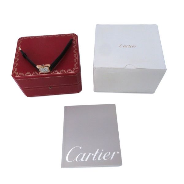 カルティエ タンクアングレーズ SM W5310027 Cartier 腕時計 シルバー文字盤 クォーツ