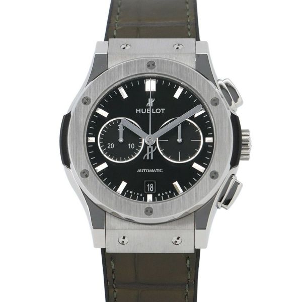 ウブロ クラシック フュージョン クロノグラフ チタニウム グリーン 541.NX.8970.LR グリーン文字盤