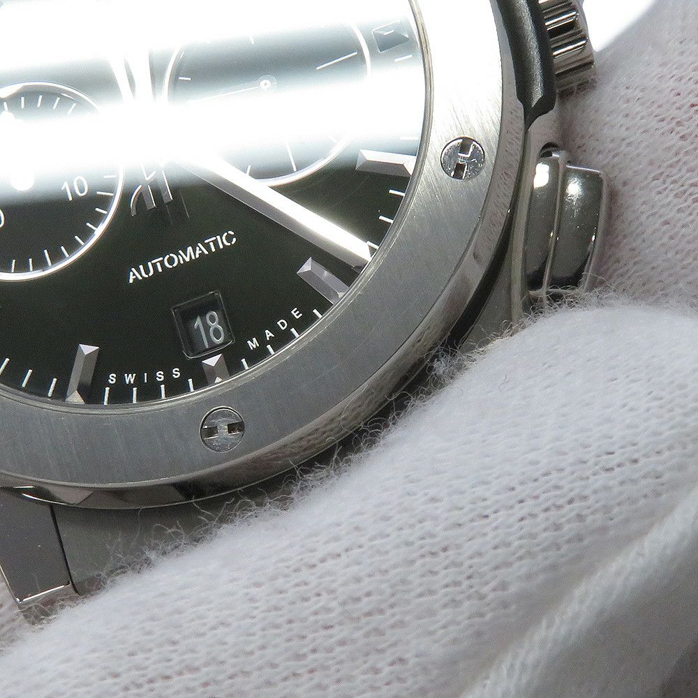 ウブロ クラシック フュージョン クロノグラフ チタニウム グリーン 541.NX.8970.LR グリーン文字盤