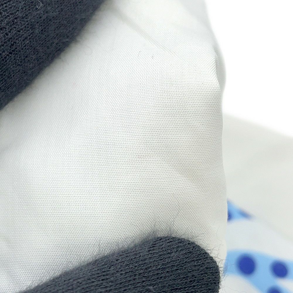 エルメス 半袖シャツ タツノオトシゴ プリント コットン メンズサイズ41 HERMES アパレル トップス 白