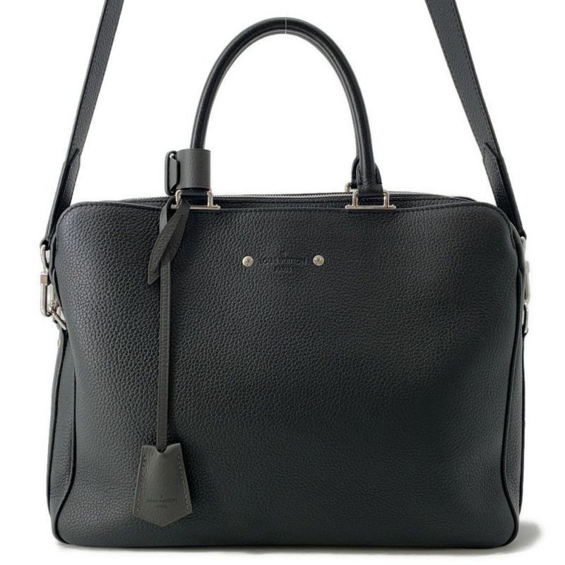 ルイヴィトン ビジネスバッグ トリヨンレザー アルマンド・ブリーフケース MM M54381 LOUIS VUITTON 書類バッグ ブラック 黒