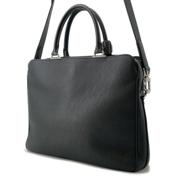 ルイヴィトン ビジネスバッグ トリヨンレザー アルマンド・ブリーフケース MM M54381 LOUIS VUITTON 書類バッグ ブラック 黒
