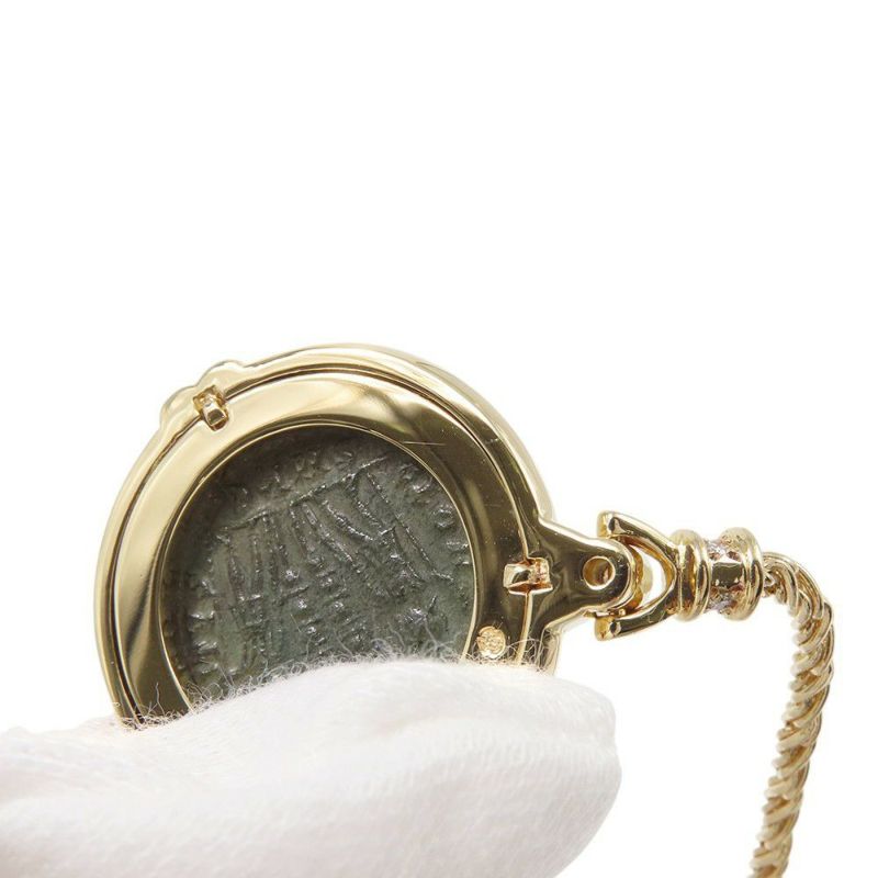 モニッケンダム ネックレス 古代コイン ダイヤモンド 計0.17ct K18YGイエローゴールド MONNICKENDAM ペンダント ジュエリー
