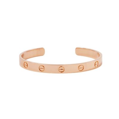 カルティエ　ブレスレット 新品)CARTIER カルティエ ラブ ブレスレット 4ダイヤモンド ピンク