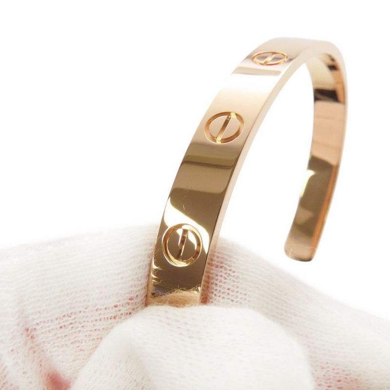 カルティエ バングル ラブブレス K18PGピンクゴールド サイズ17 LOVEブレスレット ブレスレット