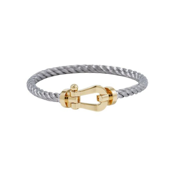 フレッド ブレスレット フォース10 K18YG SSステンレススチール サイズ17 LM バングル