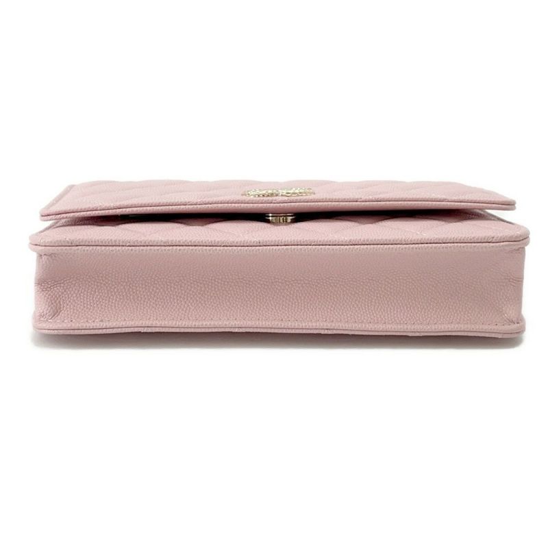 シャネル チェーンウォレット マトラッセ ココマーク キャビアスキン AP4246 CHANEL 財布