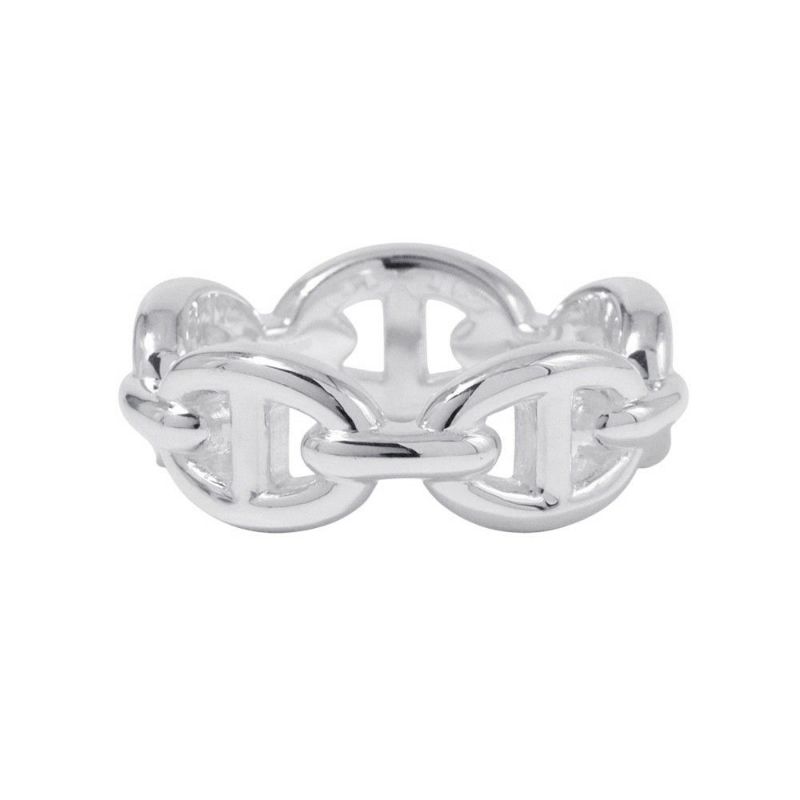 エルメス リング シェーヌダンクル アンシェネPM Enchainee SV925シルバー リングサイズ52 HERMES ジュエリー