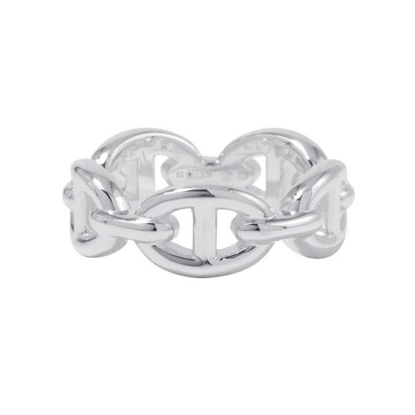 エルメス リング シェーヌダンクル アンシェネPM Enchainee SV925シルバー リングサイズ52 HERMES ジュエリー