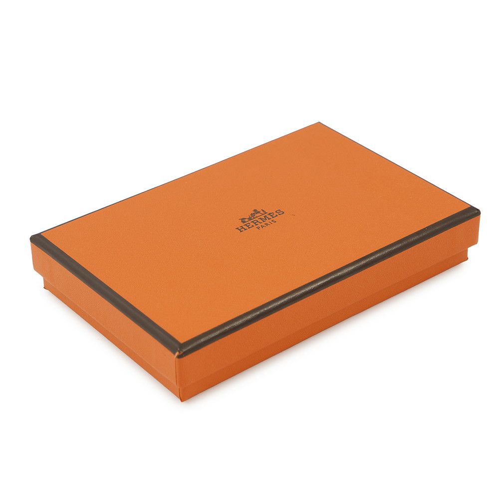 エルメス カードケース カルヴィ ブルーニュイ ヴォーマダム W刻印 HERMES 名刺入れ
