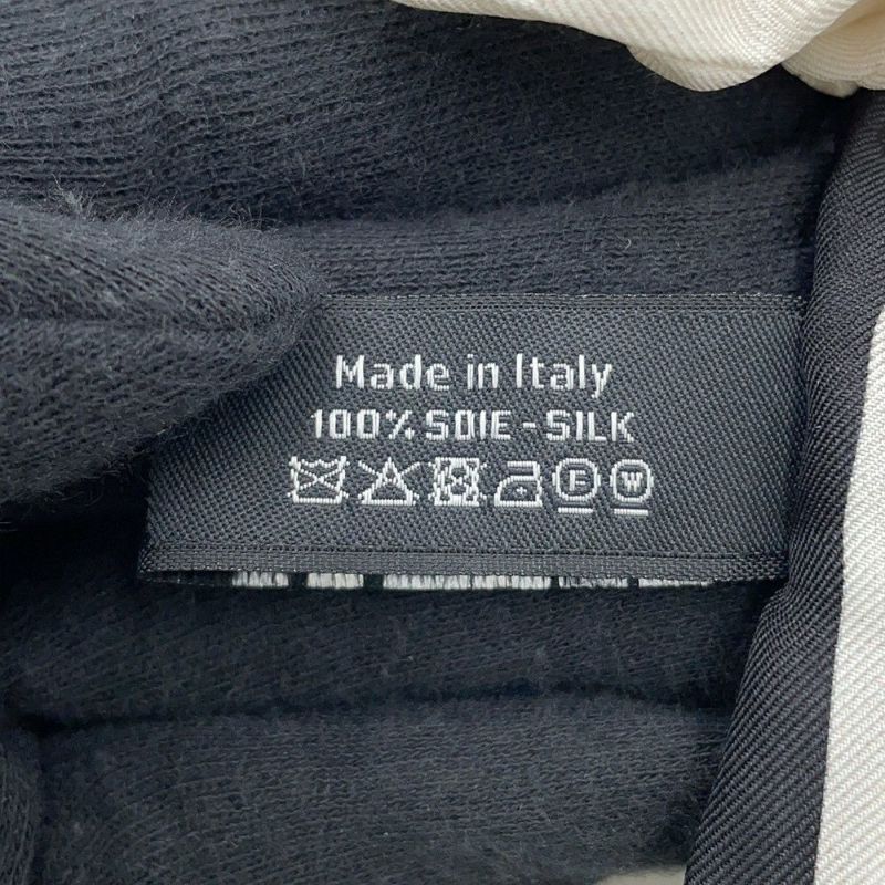 シャネル シュシュ リボン ロゴ シルク AA7530 CHANEL ヘアアクセサリー 白