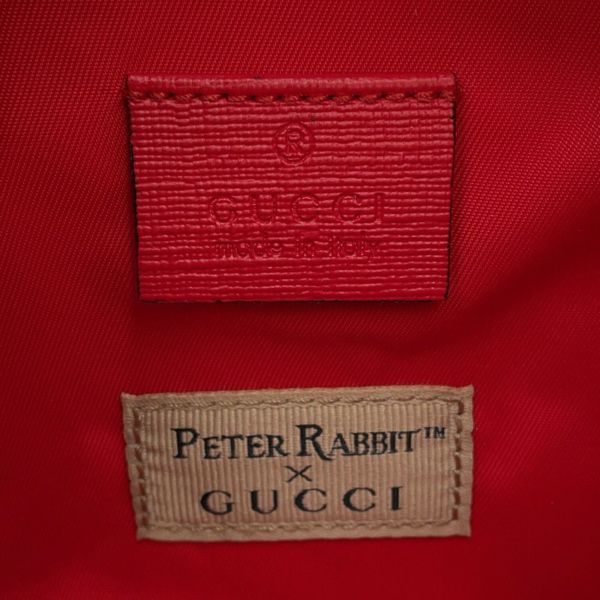 グッチ ボディバッグ チルドレンズ GGスプリーム ピーターラビット 502095 GUCCI ウエストポーチ キッズ
