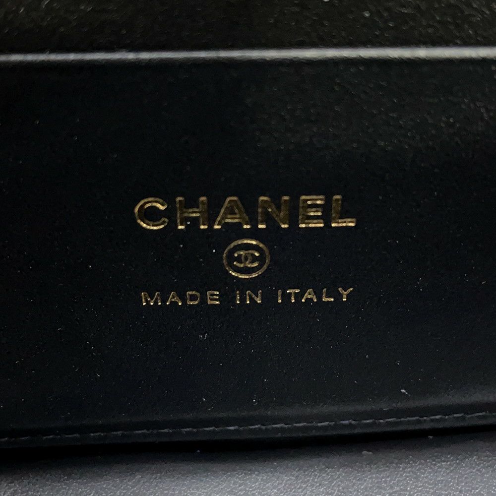 シャネル ハンドバッグ マトラッセ バニティ ココマーク キャビアスキン CHANEL 2wayショルダー 黒