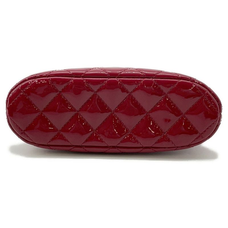 シャネル  チェーン ショルダーバッグ ココマーク マトラッセ パテント AP3354 CHANEL バッグ