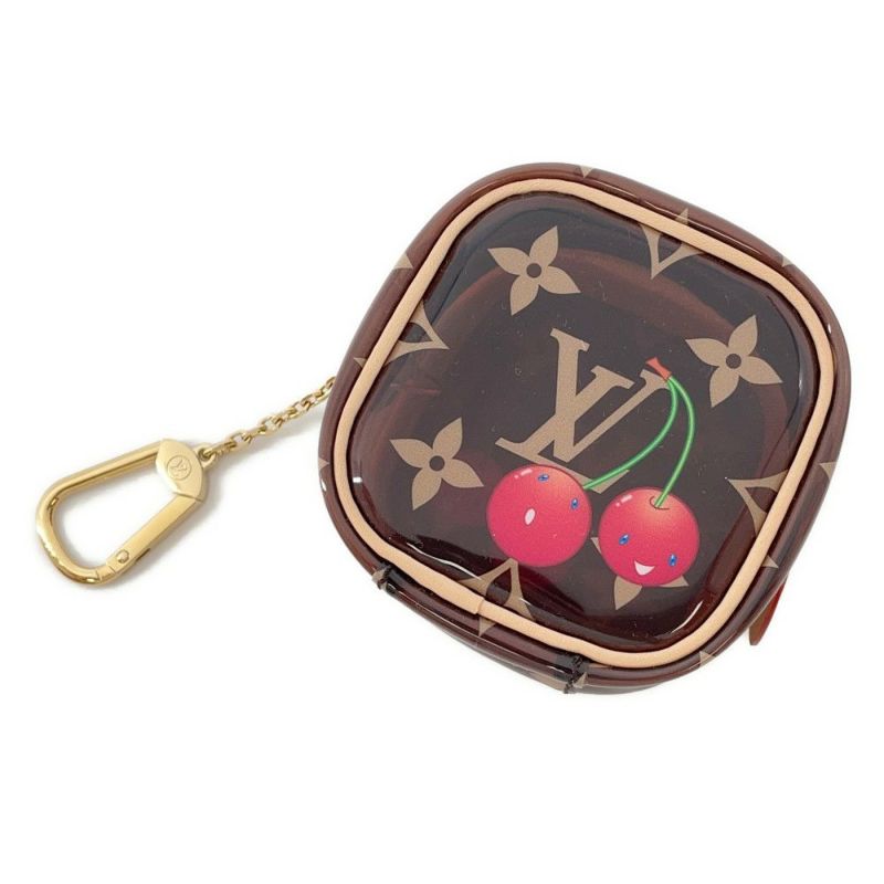 ルイヴィトン バッグチャーム モノグラム チェリー LV × TM ポルトモネ・キューブ M14943 LOUIS VUITTON 村上隆 コラボ