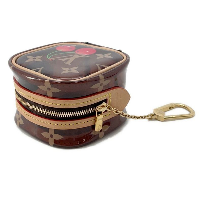 ルイヴィトン バッグチャーム モノグラム チェリー LV × TM ポルトモネ・キューブ M14943 LOUIS VUITTON 村上隆 コラボ