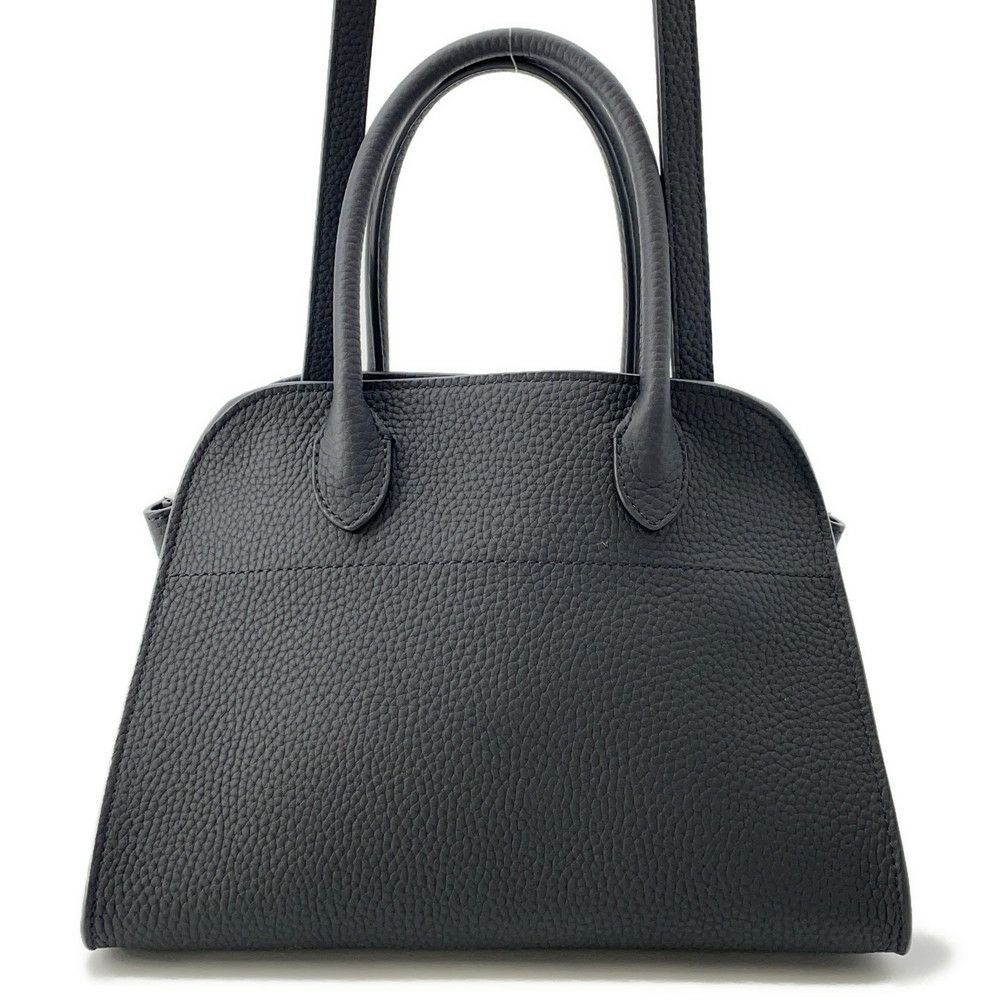 ザ ロウ ハンドバッグ ソフトマルゴー10 レザー W1190 L133 THE ROW 2wayショルダーバッグ  黒