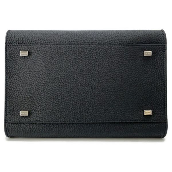 ザ ロウ ハンドバッグ ソフトマルゴー10 レザー W1190 L133 THE ROW 2wayショルダーバッグ  黒