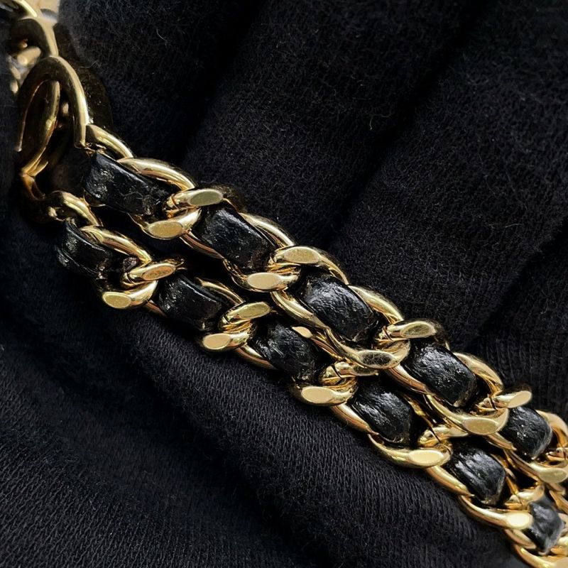 シャネル チェーンショルダーバッグ ミニ マトラッセ キャビアスキン AS3757 CHANEL バッグ 黒