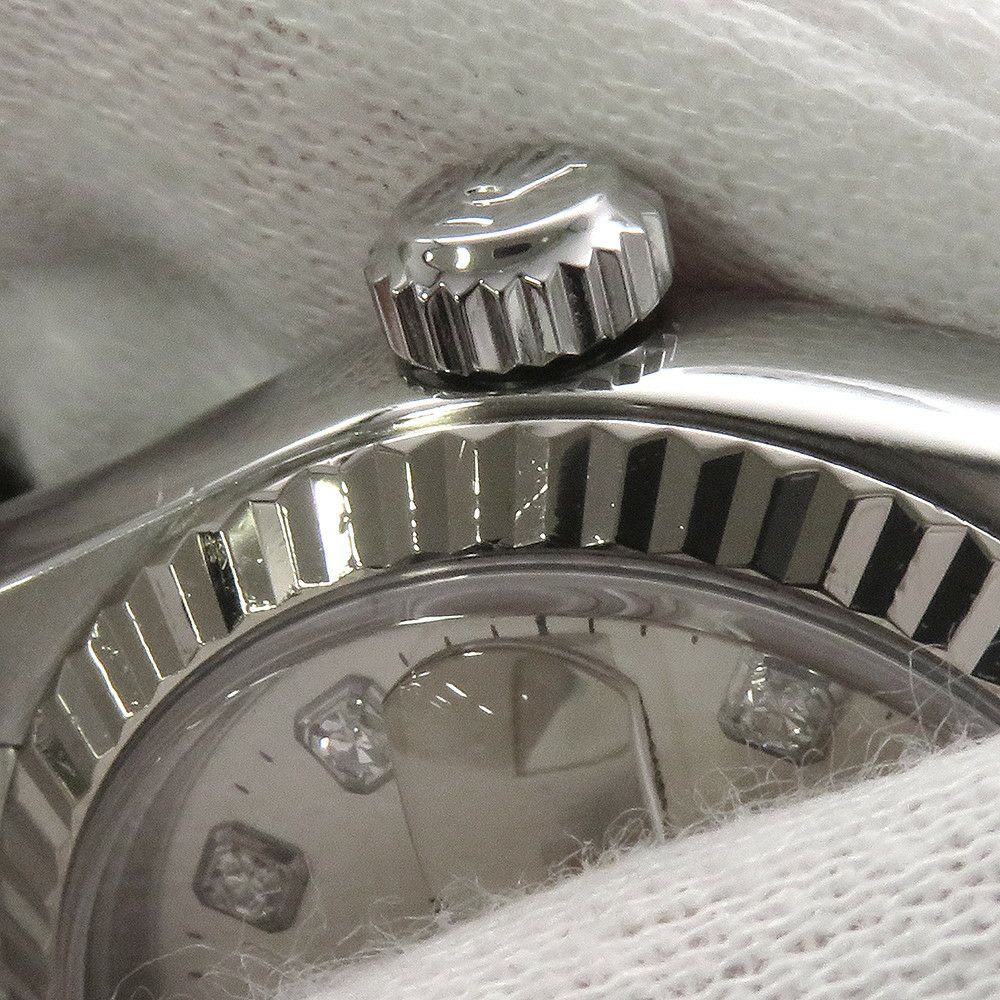 ロレックス デイトジャスト K番 SS/K18WG 79174G ROLEX 腕時計 シルバー文字盤 10PD