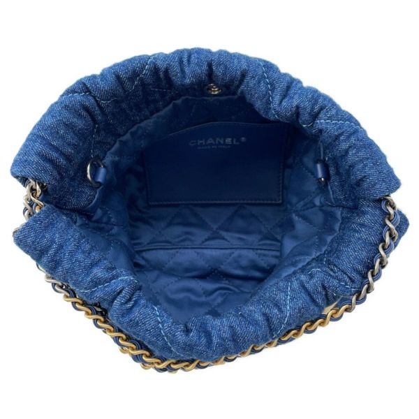 シャネル ハンドバッグ CHANEL 22 ミニ ココマーク デニム AS3980 CHANEL 2wayショルダーバッグ