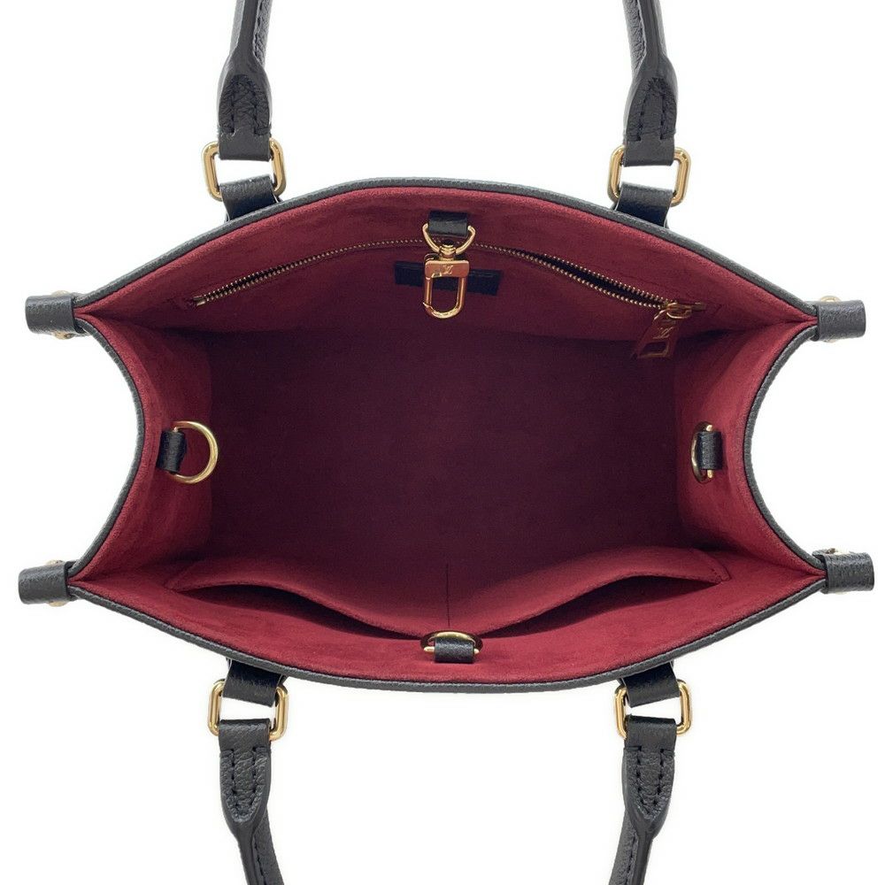 ルイヴィトン ハンドバッグ バイカラーモノグラム・アンプラント オンザゴー PM M45659 2way ショルダー 黒 ブラック