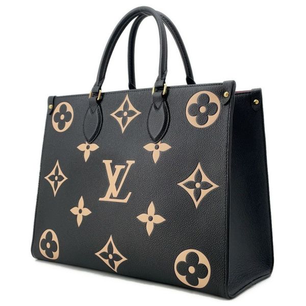 ルイヴィトン トートバッグ モノグラム・アンプラント オンザゴーMM M45495 ヴィトン バッグ トートバッグ 2way ブラック 黒