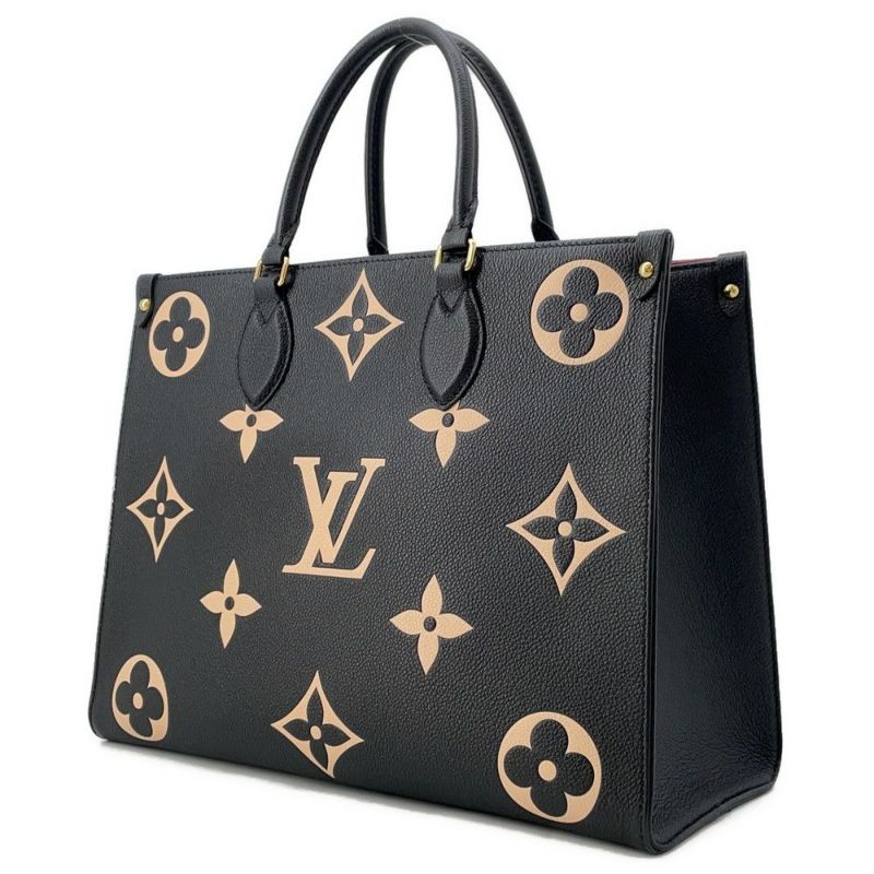 ルイヴィトン トートバッグ モノグラム・アンプラント オンザゴーMM M45495 ヴィトン バッグ トートバッグ 2way ブラック 黒