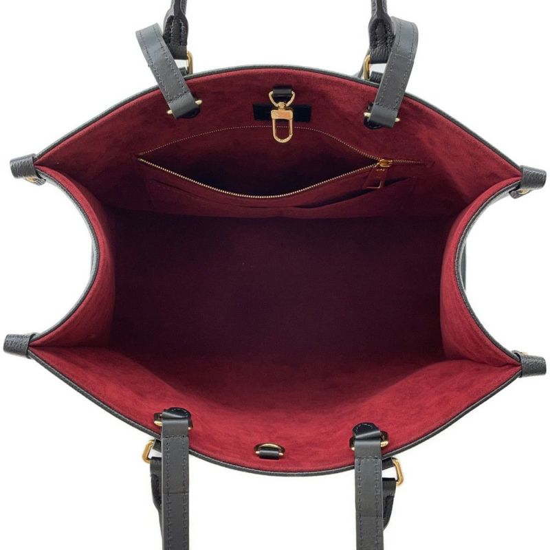 ルイヴィトン トートバッグ モノグラム・アンプラント オンザゴーMM M45495 ヴィトン バッグ トートバッグ 2way ブラック 黒