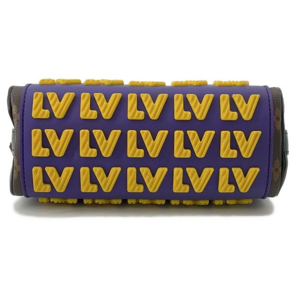 ルイヴィトン ハンドバッグ モノグラム/LVラバー キーポルXS M45788 LOUIS VUITTON 黒 ブラック