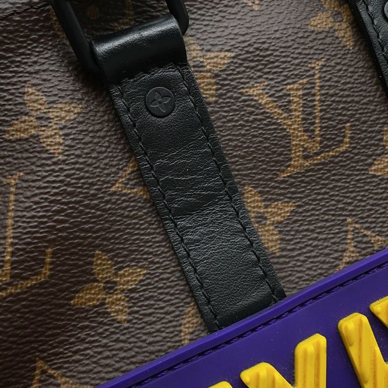 ルイヴィトン ハンドバッグ モノグラム/LVラバー キーポルXS M45788 LOUIS VUITTON 黒 ブラック