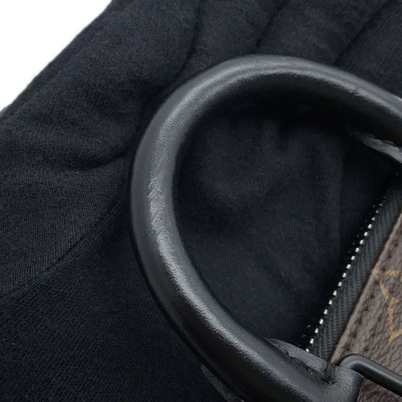 ルイヴィトン ハンドバッグ モノグラム/LVラバー キーポルXS M45788 LOUIS VUITTON 黒 ブラック