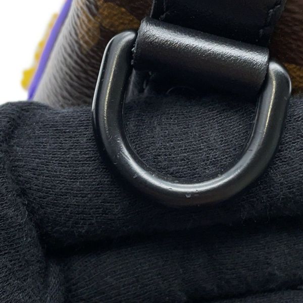 ルイヴィトン ハンドバッグ モノグラム/LVラバー キーポルXS M45788 LOUIS VUITTON 黒 ブラック