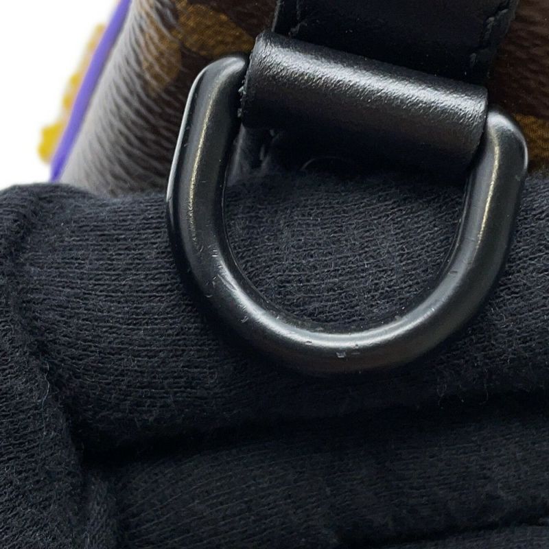 ルイヴィトン ハンドバッグ モノグラム/LVラバー キーポルXS M45788 LOUIS VUITTON 黒 ブラック