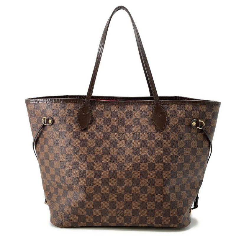 ルイヴィトン トートバッグ ダミエ・エベヌ ネヴァーフルMM ポーチ付き N41358 LOUIS VUITTON