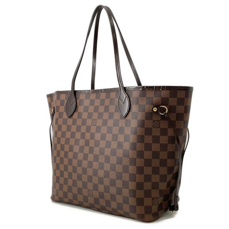 ルイヴィトン トートバッグ ダミエ・エベヌ ネヴァーフルMM ポーチ付き N41358 LOUIS VUITTON