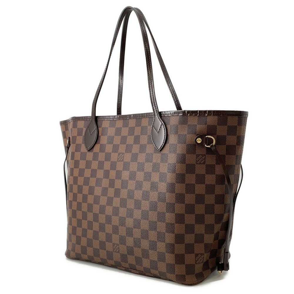 ルイヴィトン トートバッグ ダミエ・エベヌ ネヴァーフルMM ポーチ付き N41358 LOUIS VUITTON