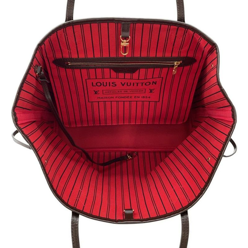 ルイヴィトン トートバッグ ダミエ・エベヌ ネヴァーフルMM ポーチ付き N41358 LOUIS VUITTON