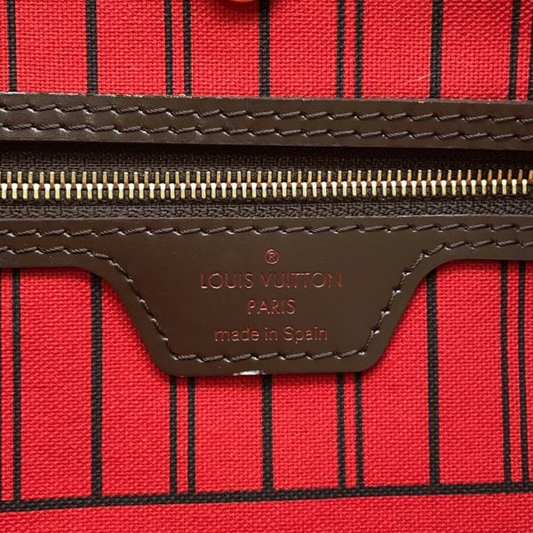 ルイヴィトン トートバッグ ダミエ・エベヌ ネヴァーフルMM ポーチ付き N41358 LOUIS VUITTON