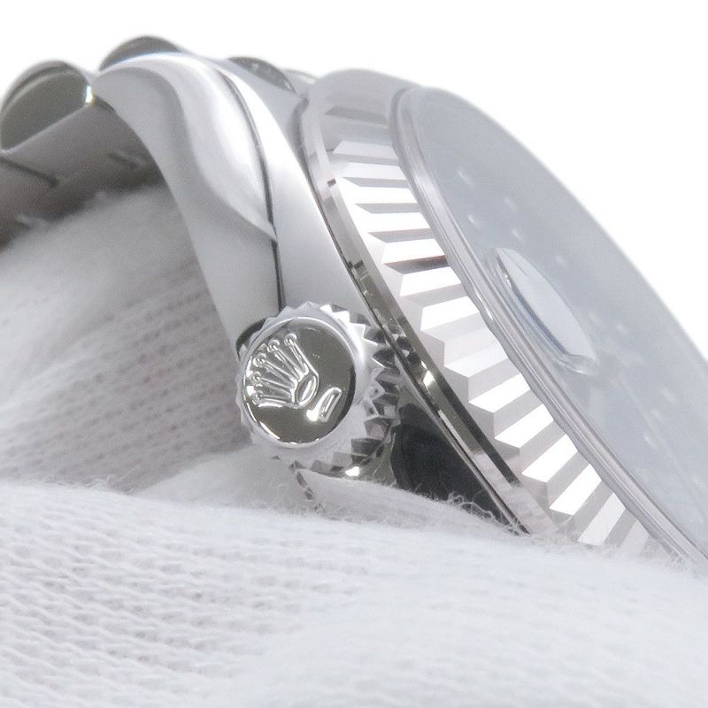 ロレックス デイトジャスト31 SS/K18WG 278274 ROLEX 腕時計 ブルー文字盤 フローラルモチーフ 24PDダイヤモンド