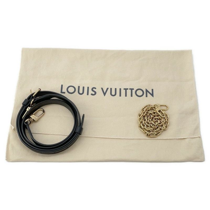 ルイヴィトン ショルダーバッグ ダミエ・キルト レザー トロカMM M59114 LOUIS VUITTON ブラック 黒