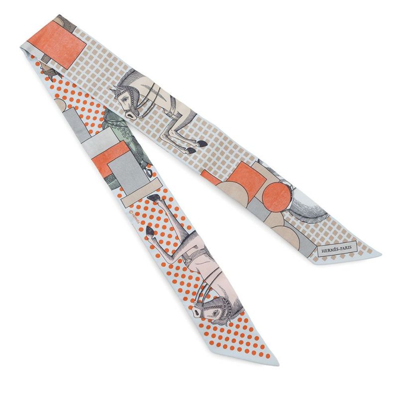 エルメス スカーフ ツイリー カヴァリエ・アン・フォルム Cavalier en Formes HERMES シルクツイル 2024年秋冬