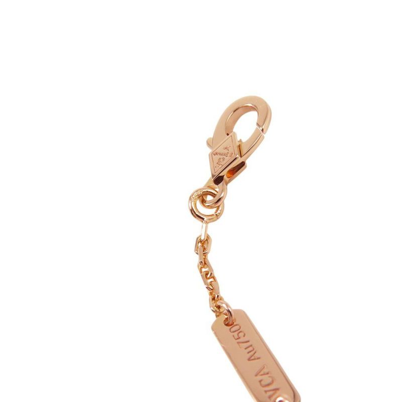 ヴァンクリーフ&アーペル ネックレス ペルレ ダイヤモンド ペンダント ダイヤ 19P 計0.34ct K18PGピンクゴールド VCARO9PE00