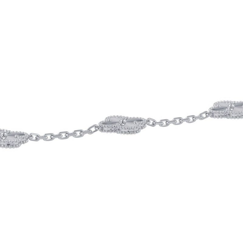 ヴァンクリーフ＆アーペル ブレスレット ヴィンテージ アルハンブラ ブレスレット 5モチーフ ギヨシェ K18WG VCARP9XE00